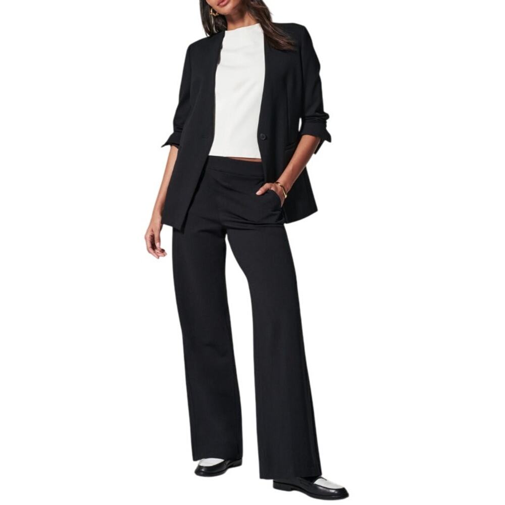 Spanx Women's Classic Black Perfect Collarless Blazer Size L - Picture 10 of 10